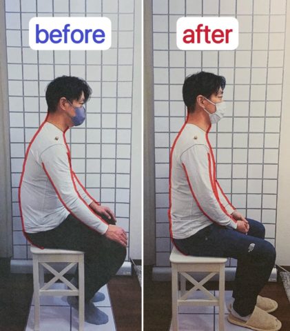 姿勢改善！　４０代　芦屋市　男性